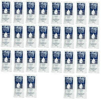 125 ml Each 12 Pouches DATREX Emergency Water Pouch for Disaster or Survival 