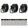 thumbnail image 3 of Mens Classic Genuine Leather Belt Jeans Solid Belts for Men 1.5inch Width, 3 of 6