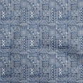 thumbnail image 1 of oneOone Polyester Spandex Royal Blue Fabric African Craft Projects Decor Fabric Printed By The Yard 56 Inch Wide, 1 of 4