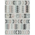 thumbnail image 2 of Rugs America Mika MO50A Mint Lime Geometric Contemporary Gray Area Rug, 8'x10', 2 of 7