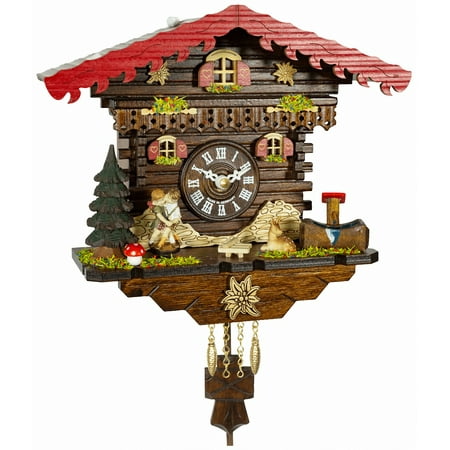 Black Forest Clock Swiss House, turning dancers