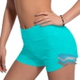 thumbnail image 4 of MGDXOX Womens Swim Shorts High Waisted Bathing Suit Bottoms Swimsuit Tankini Boy Shorts Boardshorts Swimsuit Light Blue XXL, 4 of 5
