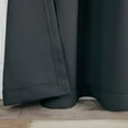 thumbnail image 6 of Bkue Nile Mills Modern, Classic Solid Semi Blackout Curtains, Set of 2, 42" x 96", Grey, 6 of 8
