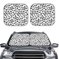 thumbnail image 2 of Windshield Sun Shade, African Leopard Style Foldable Car Sun Shade Windshield For Front, 2 Pieces, 2 of 4