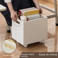 thumbnail image 4 of Plastic table removable bookshelf with pulley simple Student Book finishing storage box wholesale, 4 of 6