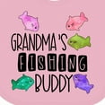 thumbnail image 4 of Inktastic Grandma's Fishing Buddy with Colorful Fish Boys or Girls Baby Bib, 4 of 4