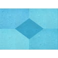 thumbnail image 1 of Ahgly Company Indoor Rectangle Patterned Bright Cyan Blue Area Rugs, 3' x 5', 1 of 1