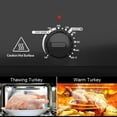 thumbnail image 5 of Sunvivi Roaster Oven with Self-Basting Lid, 18qt Electric Roaster with Removable Pan & Rack, Turkey Roaster Oven with Defrost & Warm Function, Stainless Steel, Black, 5 of 7