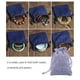 thumbnail image 2 of Bolsas de lino a prueba de polvo con cordones, bolsas de regalo de joyería, bolsas de embalaje, bolsa de almacenamiento reutilizable ligera, Almacenamiento y organización del hogar Púrpura claro 7*9cm Monstrate HA075325-05, 2 of 6