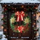 thumbnail image 1 of Corona de Navidad 40cm | Lazo y flor festivos de oro rojo | Colgante de pared de puerta de aguja de pino verde artificial | Decoración navideña para el hogar | Plástico duradero, fácil de colgar |, 1 of 7