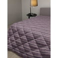thumbnail image 2 of Hippie Down Alternative Comforter, Feathers with Geometric Motifs and Streaks, Microfiber Quilt for All Season, 5 Sizes, Pale Pink Plum, by Ambesonne, 2 of 3