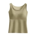 thumbnail image 2 of Kelon Women's Seamless Short Sleeve Undershirt, Light Scoop Neck Tank Top, Tummy Control Basic Tee Camisole, 2 of 5