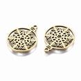 thumbnail image 2 of 20pcs 201 Stainless Steel Pendants Laser Cut Christmas Snowflake Golden 19x15.5x1mm Hole: 1.4mm, 2 of 2