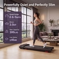 thumbnail image 5 of ROBORE 2 in 1 Treadmill with Vibration Plate, Under Desk Treadmill Walking Pad for Home, 3.0 HP Portable Treadmill with Remote Control & LED Display, 300lbs Capacity, 5 of 11