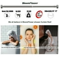 thumbnail image 6 of BloomFlower Brushed Nickel Shower Rod,Adjustable 43-72 inches,Rust Resistance, Metal Tension Rod with Spring, 6 of 9