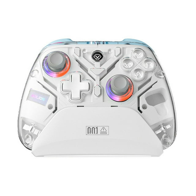Wireless Game Controller with Charging Dock, Hall Effect Joystick & Trigger, Compatible with Switch, PC, Android, iPhone – RGB Gamepad for Multi-Platform Gaming