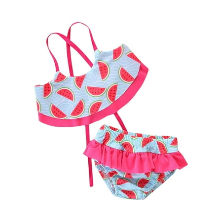 

Swimwear For Girls Girls Swimsuit Bikini Set Girls Two Piece Swimsuit Solid Color Girls Swimwear Girls Swimwear(Size:4-5 Years)