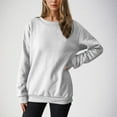 thumbnail image 5 of Tdoqot Womens Sweatshirt Fleece Lined- Long Sleeve Pullover Crewneck Warm Casual Winter Tops Gray Size S, 5 of 8