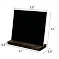 thumbnail image 3 of 8 Mini Blackboard Logos -13 X 15 Cm - Small Double-sided Desktop Blackboard With Wooden Support - Message Board For Weddings, Birthday Parties, And Fo, 3 of 5