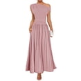 thumbnail image 1 of Vestido largo ZESICA Summer 2025 con un solo hombro, rosa, 1 of 6