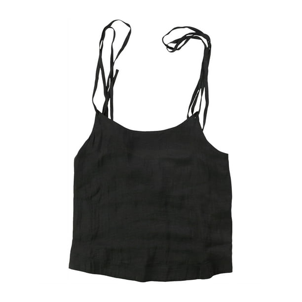 Women Padded Soft Casual Bra Tank Top Women Spaghetti Cami Top Vest Female  Camisole With Built In Bra(black)