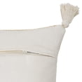 thumbnail image 4 of Laddha Home Designs Handcrafted Braided Striped Throw Pillow Cover - 20" - Beige and Brown, 4 of 9