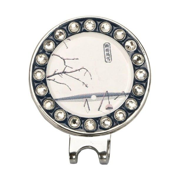 Marcadores de pelota de golf de 25 mm con clip magnético para gorra, señal antioxidante, recuerdo para golfista. D