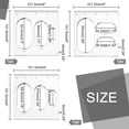 thumbnail image 2 of 9 in 3 Oval Inlay Templates Acrylic Router Stencils Template Drawing Scale Ruler Router Jig Templates Measuring Tool, 2 of 6