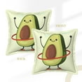 thumbnail image 3 of Bingfone Decorative Pillow Covers 20"X20" Avocado1 Couch Pillow Cases Modern Farmhouse Covers For Couch Sofa Bed, 3 of 9