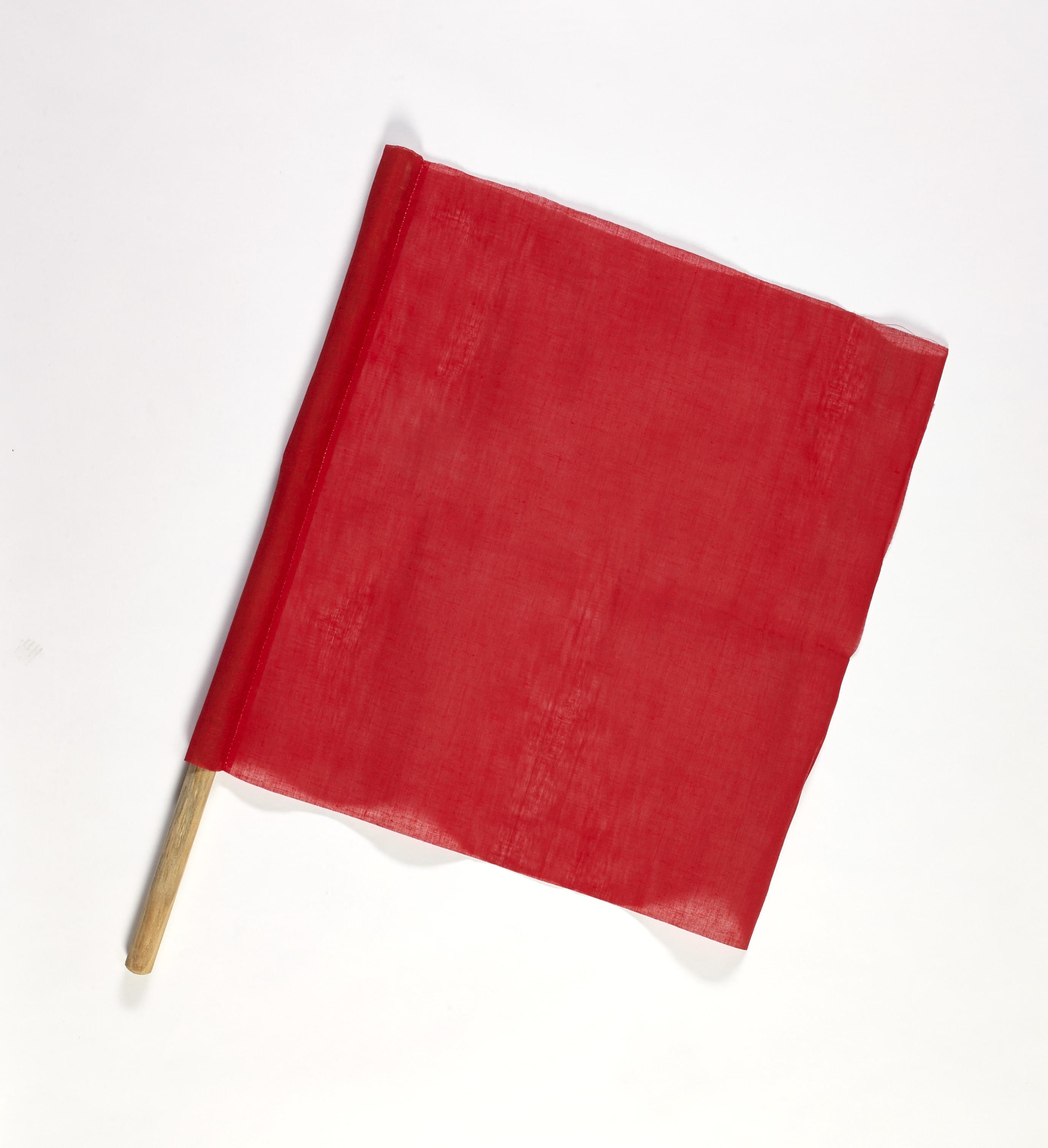 Cloth Signal Traffic Warning Flag, Red, 18 in. x 18 in. x 24 in. (Pack