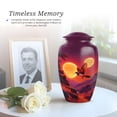 thumbnail image 6 of Sparrow Funeral Cremation Urns For Ashes Women And Man, 1 Large & Small Keepsake Urn For Human Ashes For Mom Set 4, Moon Urns For Adults Humans, Purple Urn For Male And Female, 10&3 Inch, 6 of 7