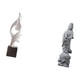 thumbnail image 5 of Figura decorativa de resina con diseño abstracto, ideal como recuerdo para el hogar, la oficina o la mesa de centro. Adorno coleccionable de piedra Gu, 5 of 8