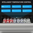 thumbnail image 4 of YaptheS Under Counter Beverage Refrigerator Cooler, 24" Stainless Refrigerator Small Fridge with Digital Display, 4 of 8