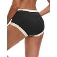 thumbnail image 3 of INSPIRE CHIC Women's Maternity Full Coverage Briefs Plus Size High Waisted Elasticity Invisible Panties S Black, 3 of 4