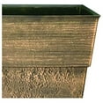 thumbnail image 2 of 22 Inch Avino Tall Square Planter - Decorative Indoor Outdoor Plant Pot for Front Porch, Deck, Patio and Home, Celtic Bronze, 2 of 7