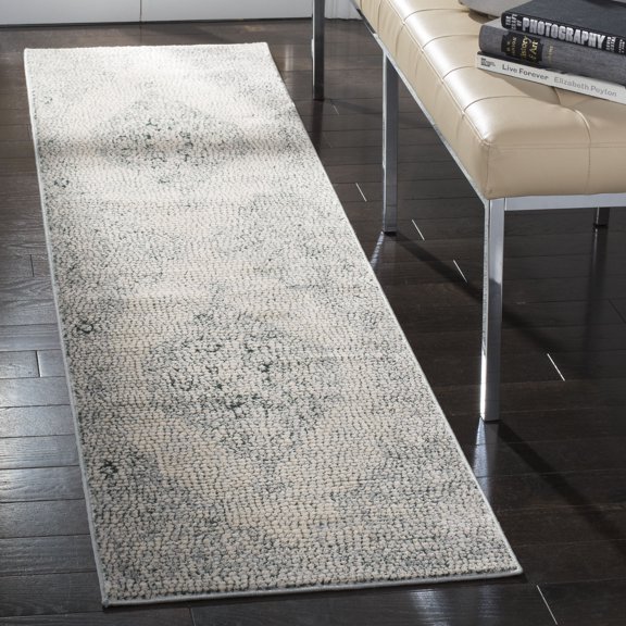 SAFAVIEH Marseille Eleanor Abstract Runner Rug, Light Sage, 2' x 8'