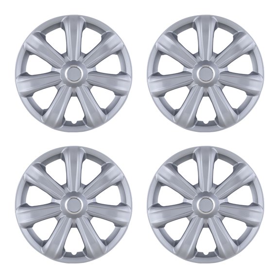 4Pcs 15 inch Universal Wheel Rims Cover Hubcaps,Snap on Car Truck SUV,ABS PC,Lacquer