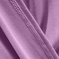 thumbnail image 4 of MGDXOX Nightgowns for Women Long Sleeve House Dress Soft Pleated Dresses V Neck Button Down Lightweight Sleepwear Purple Free Size, 4 of 7