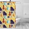 thumbnail image 4 of Zufioo Musical Instruments Pattern Shower Curtain 72x72in, Waterproof Curtain for Bathroom-Waterproof, Mildew-proof, Quick-drying,Home Bathroom Supplies-One Size, 4 of 9