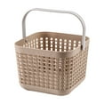 thumbnail image 2 of PRINxy Hollow Hand Basket Multifunctional Home Bathroom Plastic Storage Waterproof Bathroom Basket for Organizing, Bathroom Organization Basket, 3 Section Bathroom Organizer Basket Coffee, 2 of 6