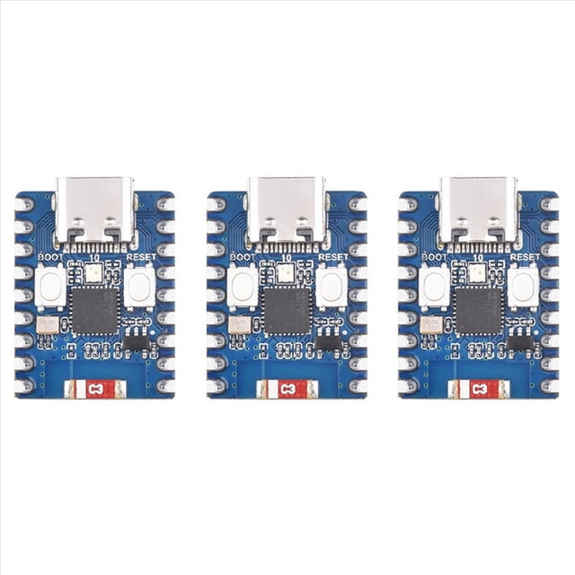 3X ESP32-S3-Zero Mini Placa de Desarrollo Módulo ESP32-C3FN Compatibilidad WiFi Bluetooth RISC-V Placa de Desarrollo Integrada