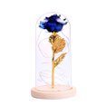 thumbnail image 1 of Birthday Gift Beautiful Preserved Rose Flower LED Light with Glass Cover Wooden Base Valentines Day Wedding Gift, 1 of 7