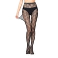 thumbnail image 4 of Clearance Under $5.00,Chiccall Sexy Black Fishnet Tights,Sheer Patterned Tights Thigh-High Stockings Lace Leggings Mesh Pantyhose Gifts for Women Her,on Clearance, 4 of 5