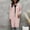 Pink, variant on DuoJiaJ Long Hooded Cardigan Sweater Coat Knit Open Front Outwear Wrap For Fall Winter Casual Plus Size Crewneck Sweater Black L