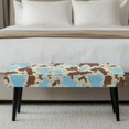 thumbnail image 5 of XYZCANDO Desert Camo Print Bench Slipcover, Pet Hair Resistant Dining Bench Covers Machine Washable Polyester Spandex Bench Seat Cushion Covers for Dining Room, 5 of 9