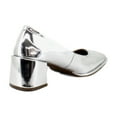 thumbnail image 5 of Aerosoles Alae Women's Heels Silver Mirror Metallic Faux Leather Size 10 M, 5 of 8