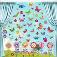 thumbnail image 4 of 109 Pcs Butterfly Window Clings With 9sheets Flowers Window Clings Decals Anti-collision Window Stickers To Deterrent Decal & Glass Decor To Alert Bir, 4 of 4