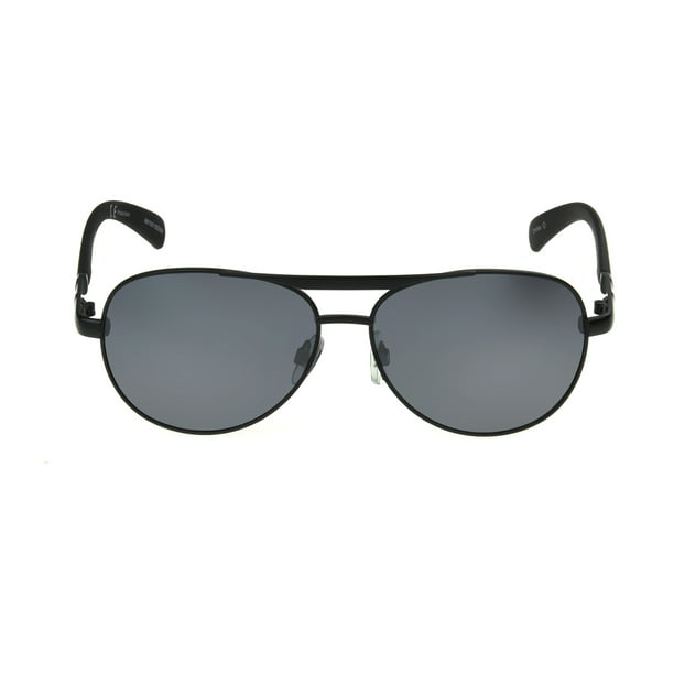Foster Grant - Foster Grant Men's Black Polarized Pilot Sunglasses FF07 ...