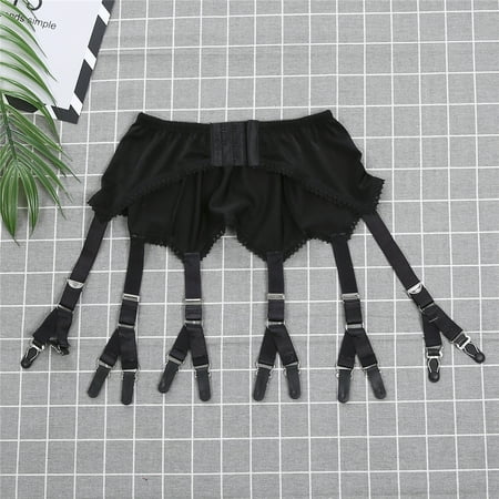 

LSFYSZD Women s Sexy Lingerie 12 Claws Solid Color Three-Breasted Suspender Belt Garter Clothing Accessories