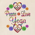thumbnail image 2 of CafePress - Peace Love Yoga Tote Bag - Unisex Canvas Tote Bag, Beige, 1-Piece, 2 of 6